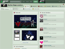 Tablet Screenshot of burton-depp-lovers.deviantart.com