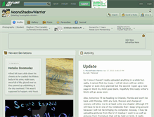 Tablet Screenshot of moonsshadowwarrior.deviantart.com