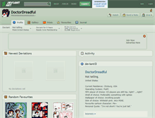 Tablet Screenshot of doctordreadful.deviantart.com