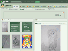 Tablet Screenshot of kyraleiph.deviantart.com