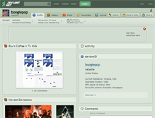 Tablet Screenshot of boogiepop.deviantart.com