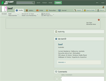 Tablet Screenshot of beef.deviantart.com