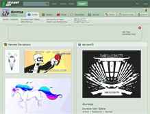 Tablet Screenshot of duvessa.deviantart.com