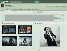 Tablet Screenshot of mohzart.deviantart.com