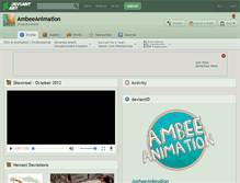 Tablet Screenshot of ambeeanimation.deviantart.com