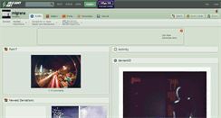 Desktop Screenshot of migrana.deviantart.com