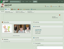 Tablet Screenshot of paperkraft.deviantart.com