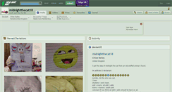 Desktop Screenshot of midnightthecat18.deviantart.com