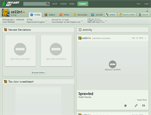Tablet Screenshot of ce22n1.deviantart.com