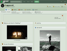 Tablet Screenshot of froggypondd.deviantart.com
