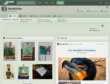 Tablet Screenshot of nicolewhite.deviantart.com
