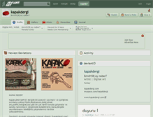 Tablet Screenshot of kapakdergi.deviantart.com