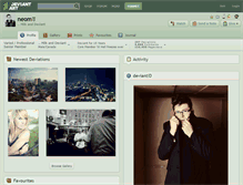 Tablet Screenshot of neom.deviantart.com