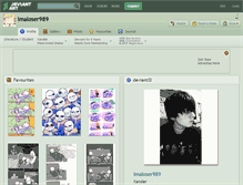 Tablet Screenshot of imaloser989.deviantart.com