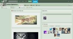 Desktop Screenshot of animal-signatures.deviantart.com