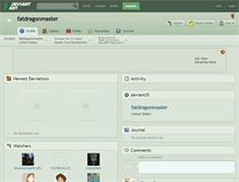 Tablet Screenshot of fatdragonmaster.deviantart.com