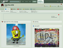 Tablet Screenshot of mpa-the-artist.deviantart.com