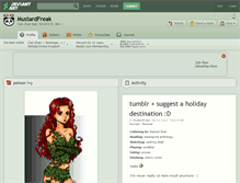 Tablet Screenshot of mustardfreak.deviantart.com