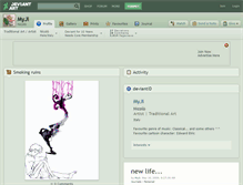 Tablet Screenshot of myji.deviantart.com