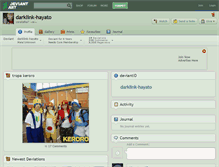 Tablet Screenshot of darklink-hayato.deviantart.com