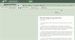 Desktop Screenshot of darkdemoncatpixels.deviantart.com