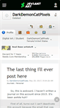 Mobile Screenshot of darkdemoncatpixels.deviantart.com