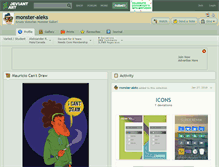 Tablet Screenshot of monster-aleks.deviantart.com