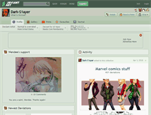 Tablet Screenshot of dark-s1ayer.deviantart.com
