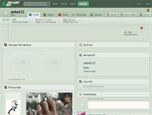 Tablet Screenshot of pete632.deviantart.com