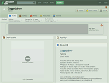 Tablet Screenshot of gaggeddrow.deviantart.com