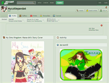 Tablet Screenshot of mycuttiepanda6.deviantart.com