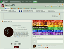 Tablet Screenshot of crazywirdo872.deviantart.com