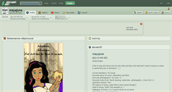 Desktop Screenshot of mayajune.deviantart.com