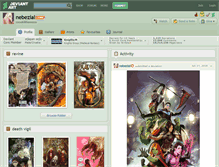 Tablet Screenshot of nebezial.deviantart.com