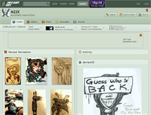 Tablet Screenshot of m22x.deviantart.com