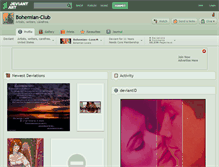 Tablet Screenshot of bohemian-club.deviantart.com