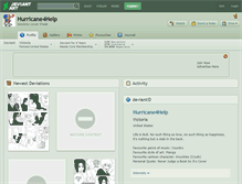 Tablet Screenshot of hurricane4help.deviantart.com