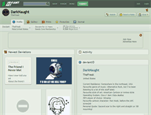 Tablet Screenshot of darknaught.deviantart.com