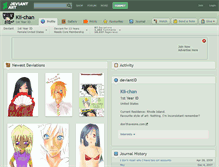 Tablet Screenshot of kii-chan.deviantart.com