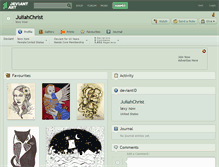 Tablet Screenshot of juliahchrist.deviantart.com