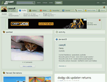 Tablet Screenshot of caseyr.deviantart.com
