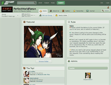 Tablet Screenshot of perfectworldfans.deviantart.com