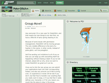 Tablet Screenshot of poke-glitch.deviantart.com