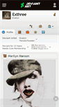 Mobile Screenshot of exthree.deviantart.com