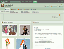 Tablet Screenshot of micha-sama.deviantart.com