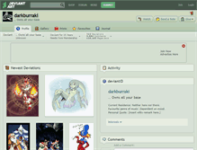 Tablet Screenshot of darkburraki.deviantart.com