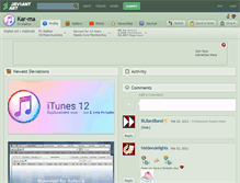 Tablet Screenshot of kar-ma.deviantart.com