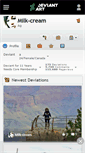 Mobile Screenshot of milk-cream.deviantart.com