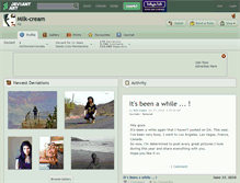 Tablet Screenshot of milk-cream.deviantart.com