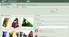 Desktop Screenshot of cursed-rider.deviantart.com